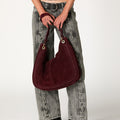 BOLSO SERRAJE ESPIGA BURGUNDY