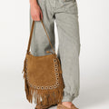 BARK SUEDE FRINGE BAG