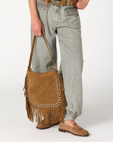 BARK SUEDE FRINGE BAG