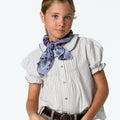 ECRU STRIPE STITCHING SHIRT