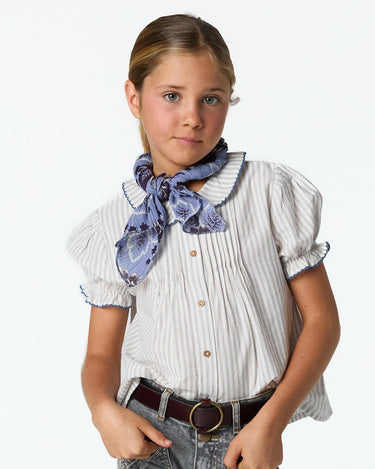 ECRU STRIPE STITCHING SHIRT
