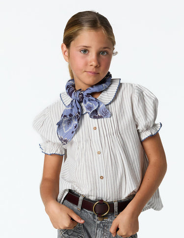 ECRU STRIPE STITCHING SHIRT