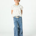 BLUE DENIM POCKET TROUSERS