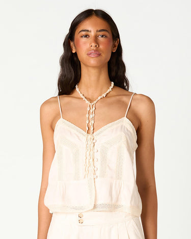 VINTAGE CAPPUCCINO LACE TOP
