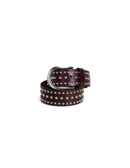BROWN STUDDED BELT