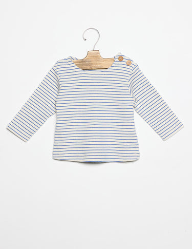 STRIPED WAVE T-SHIRT
