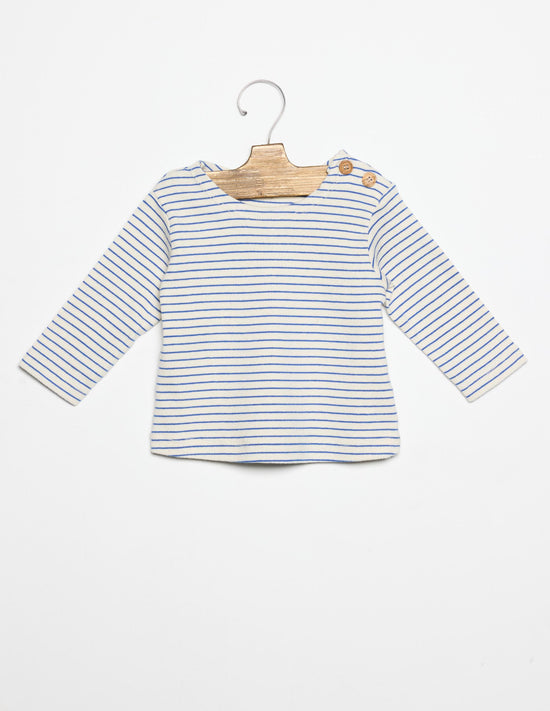 STRIPED WAVE T-SHIRT