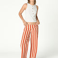 RED STRIPE TROUSERS