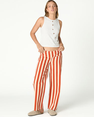 RED STRIPE TROUSERS