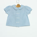DOUBLE COLLAR SHIRT BLUE STRIPE