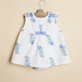 MULTICOLOR BLUE FLORAL DRESS