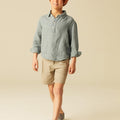 WALNUT STRIPED GREY SHORTS