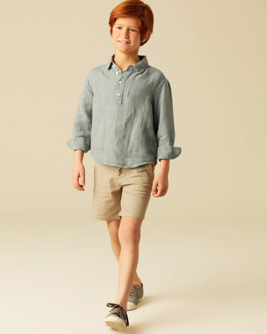 WALNUT STRIPED GREY SHORTS