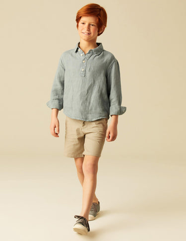 WALNUT STRIPED GREY SHORTS