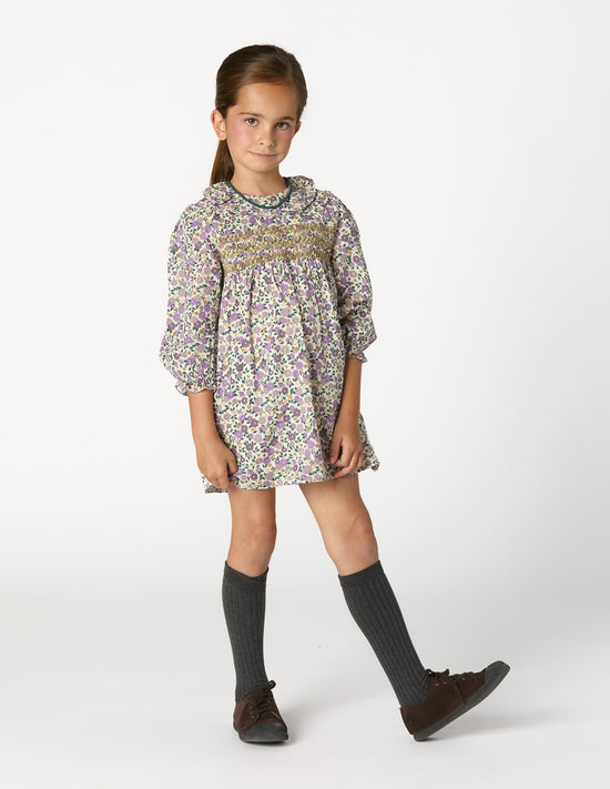VESTIDO NIDO MANGA LARGA BLOSSOM PLUM