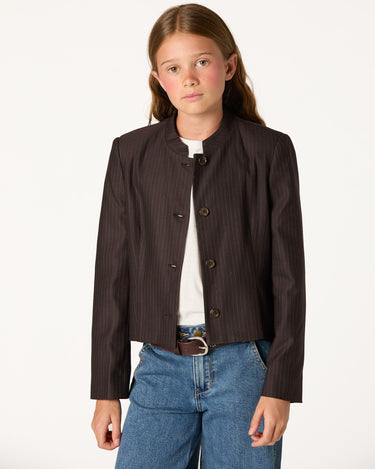 BLAZER RAYA DIPLOMATICA PLIEGUE MARRON