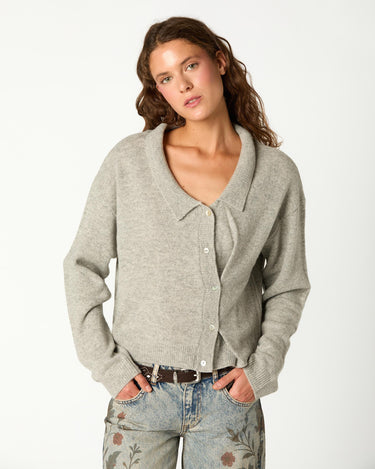 CHAQUETA BOTONES ASIMÉTRICA GREY