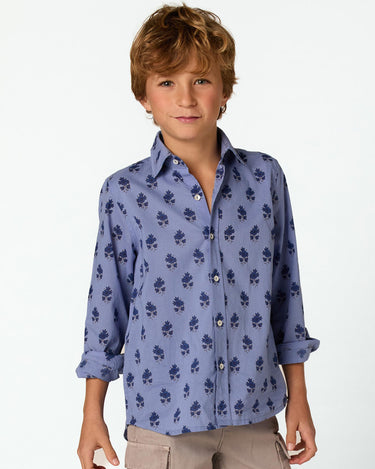CAMISA PRINT BUTI BLUE