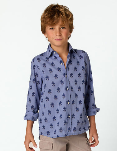 BUTI PRINT SHIRT BLUE