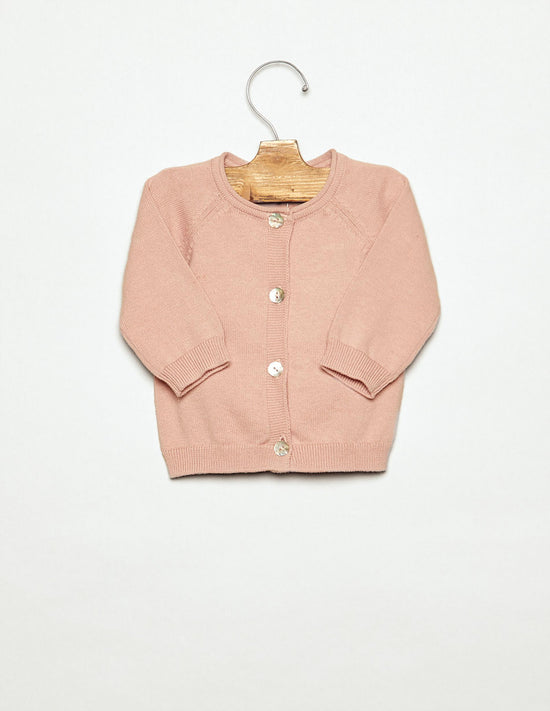 BABY PINK BUTTON-UP JACKET