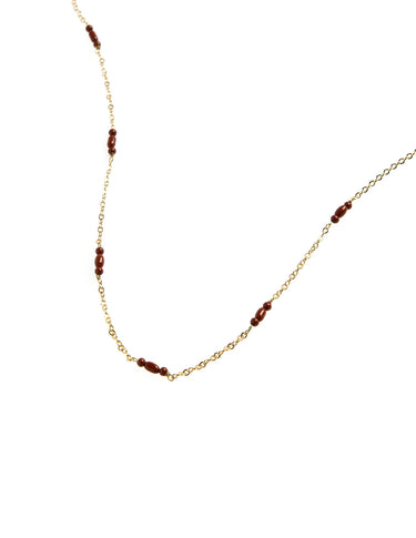 BEAD BORDEAUX CHAIN