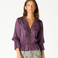 CAMISA LACE PLUM
