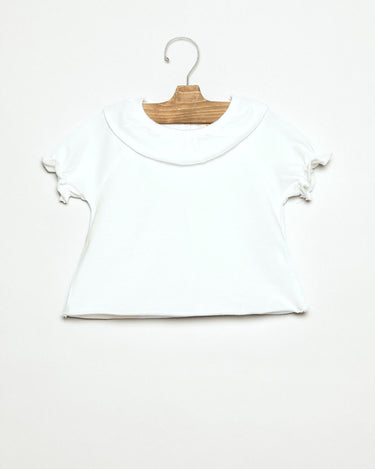RUFFLE T-SHIRT WHITE