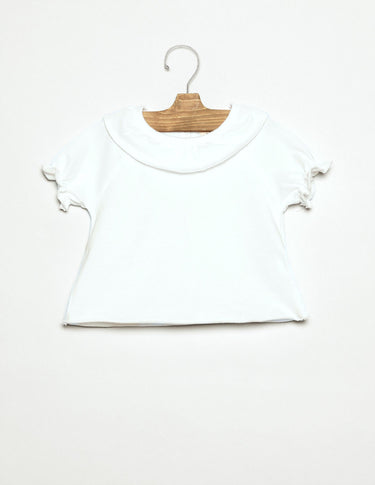 RUFFLE T-SHIRT WHITE