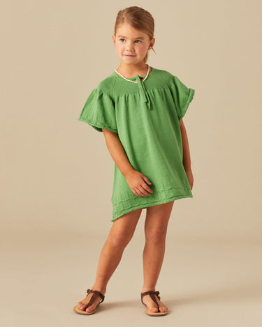 GREEN KNIT WAVE DRESS