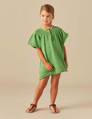 GREEN KNIT WAVE DRESS