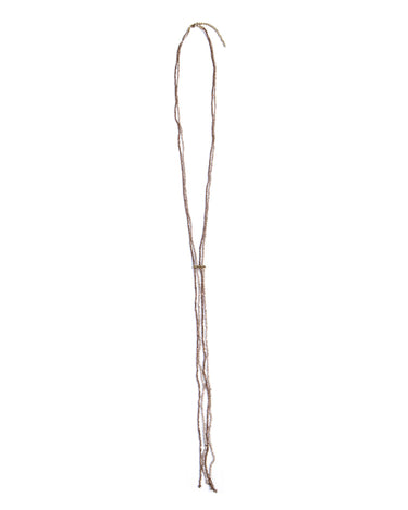GOLD BROWN BEAD NECKLACE