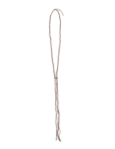 GOLD BROWN BEAD NECKLACE