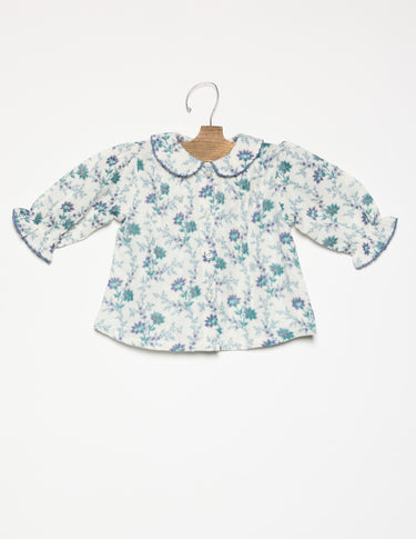 CAMISA BRIGHT FLOWERS BLUE