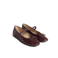 BRAIDED BROWN BALLERINA