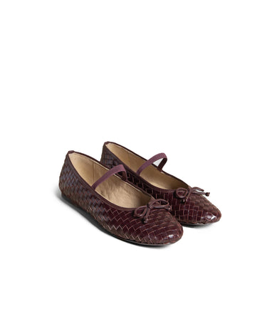 BRAIDED BROWN BALLERINA