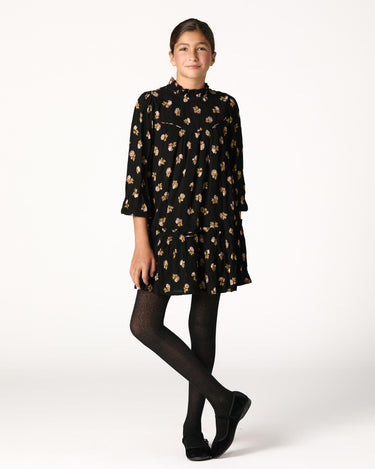 ANTHRACITE FLOWER DRESS