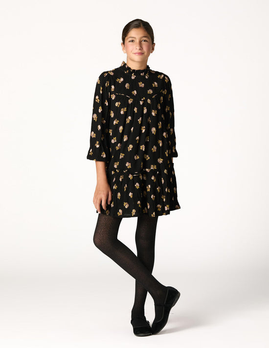 ANTHRACITE FLOWER DRESS