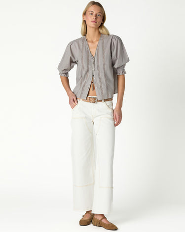 HEXAGONAL STUDDED TROUSERS