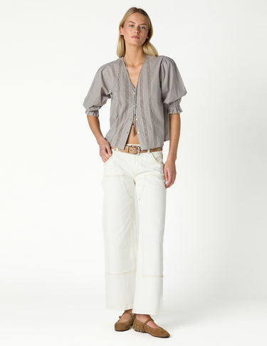 HEXAGONAL STUDDED TROUSERS
