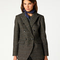 BLAZER DOBLE BOTONADURA CUADROS GREY