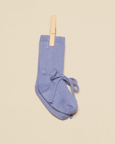 BABY BOOTIES, DARK BLUE KNIT