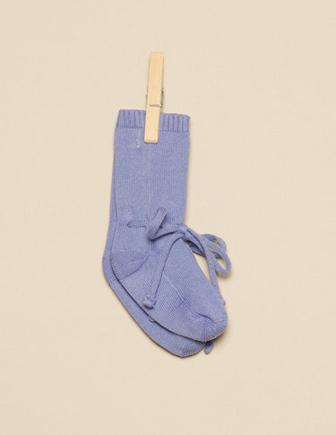 BABY BOOTIES, DARK BLUE KNIT
