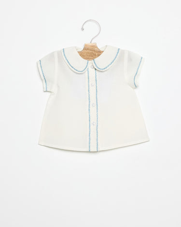 HERRINGBONE EMBROIDERED SHIRT