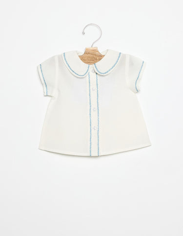 HERRINGBONE EMBROIDERED SHIRT