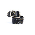 BLACK STUDS PATTERN BELT