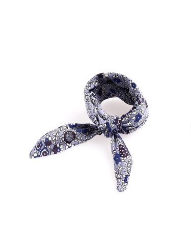BLUE FLORAL PRINT SCARF