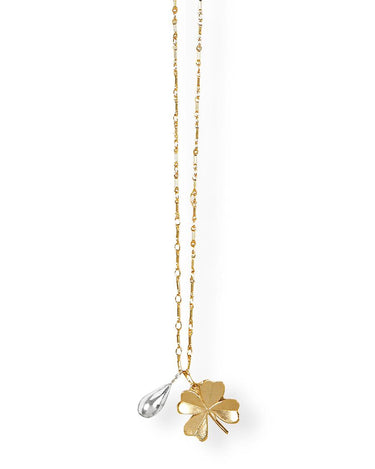COLLAR CHARM TREBOL DROP