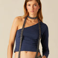 BLUE ASYMMETRIC T-SHIRT
