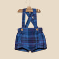 FRENCH CHECK TROUSERS - BLUE
