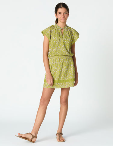 ALGAE TOILE PRINT DRESS